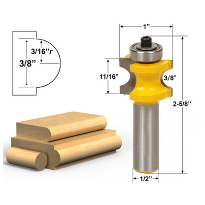 PrimeMart™ Bullnose Router Bits - 1/2" Shank